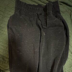 Stella McCartney adidas Black Joggers with Subtle Pattern